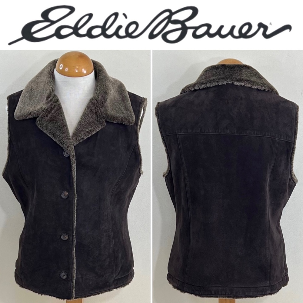 Eddie Bauer Women’s Suede Leather Vest